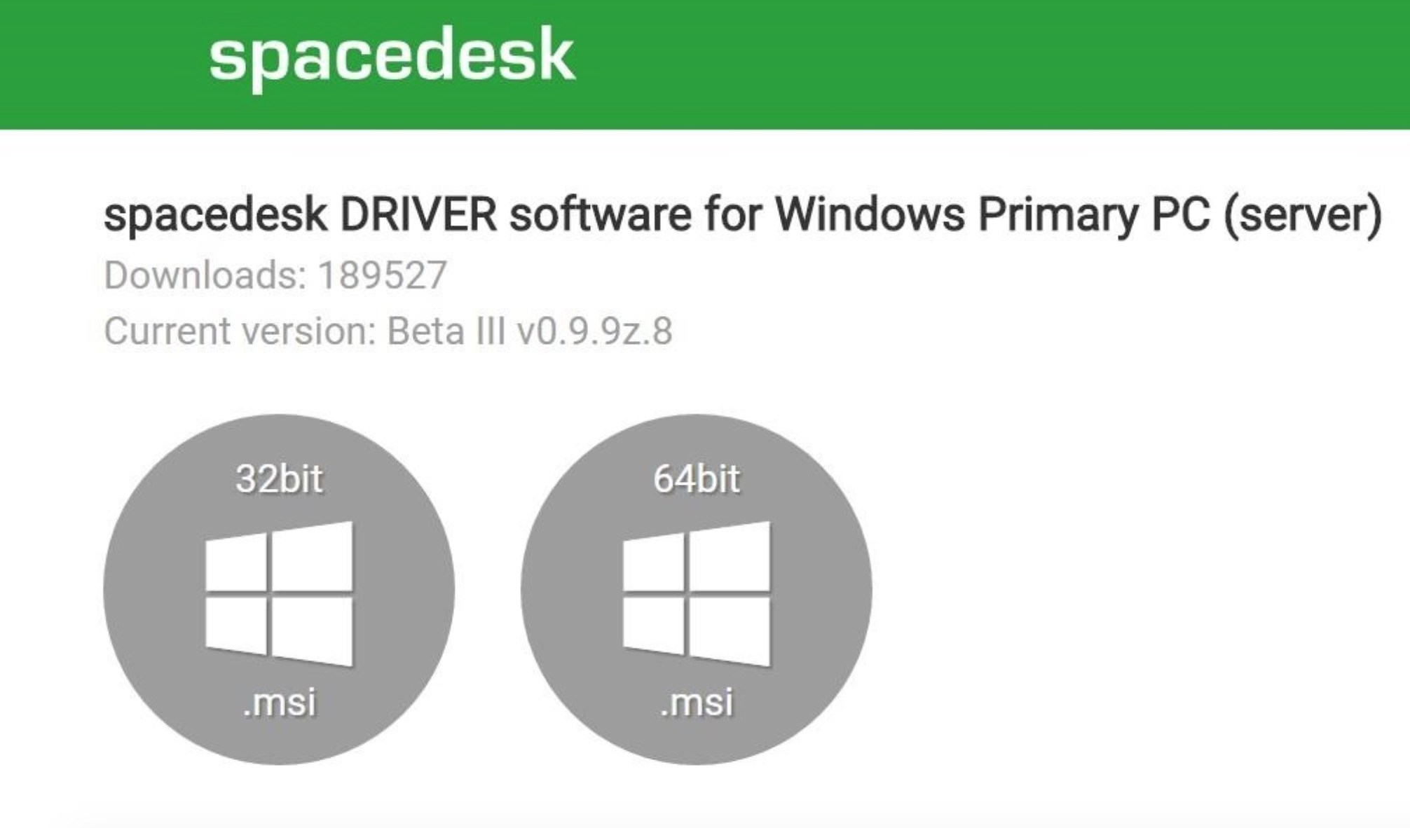 spacedesk windows driver